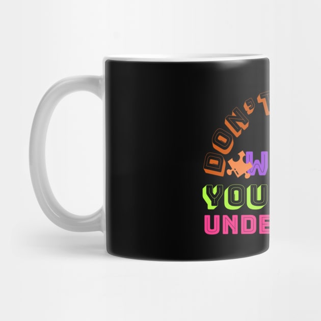 Don’t judge what you don’t understand | autism gifts by Emy wise